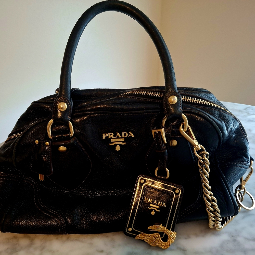 Prada Black Leather Women's Bag